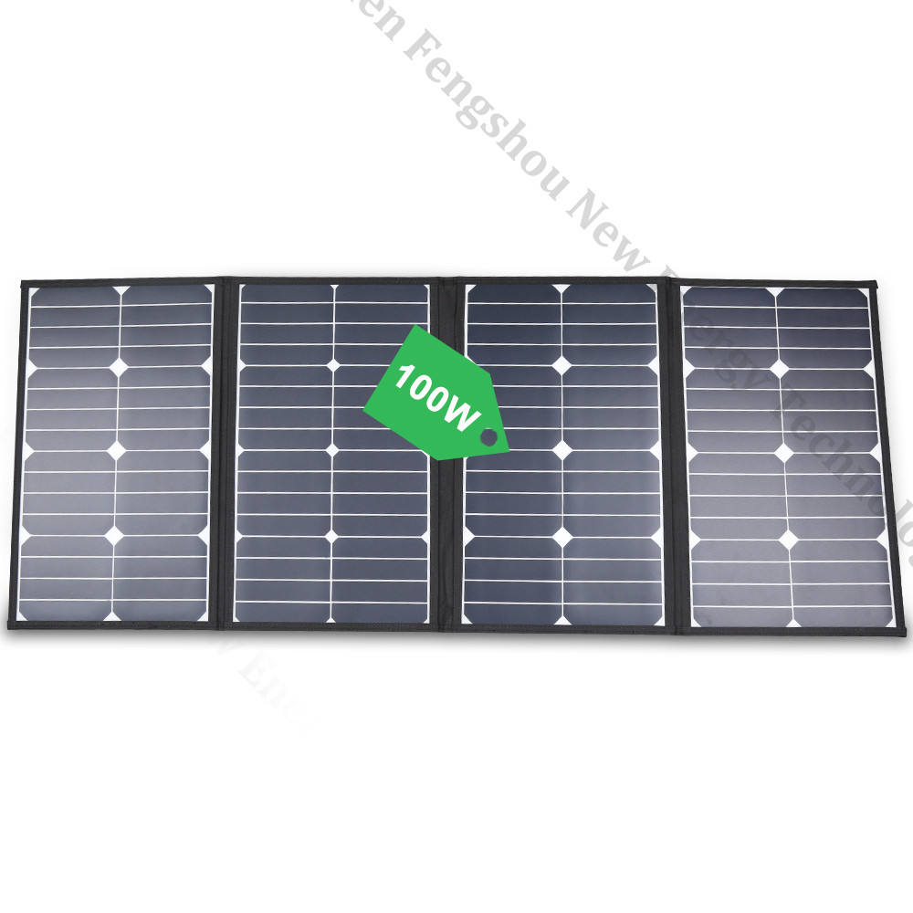 Charge Controller Solar - Przenośna składana ładowarka solarna 100W do