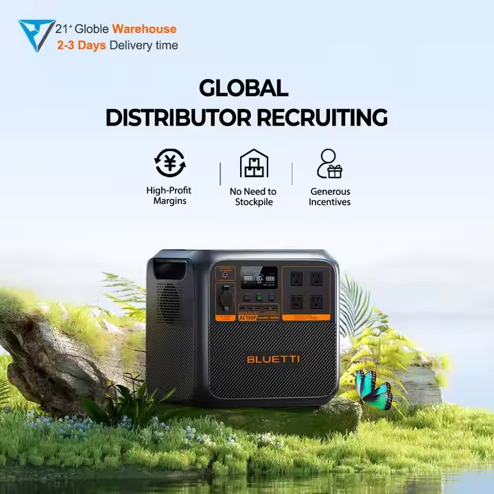 Portable Power Station - Bluett=i Przenośny Generator Solarny AC180P 1800W
