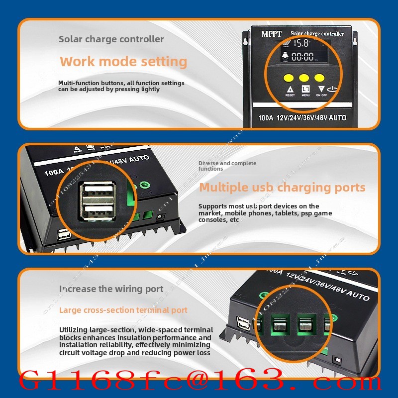 Kontroler solarny MPPT 60A80A1 – Charge Controller Solar recenzja i cena