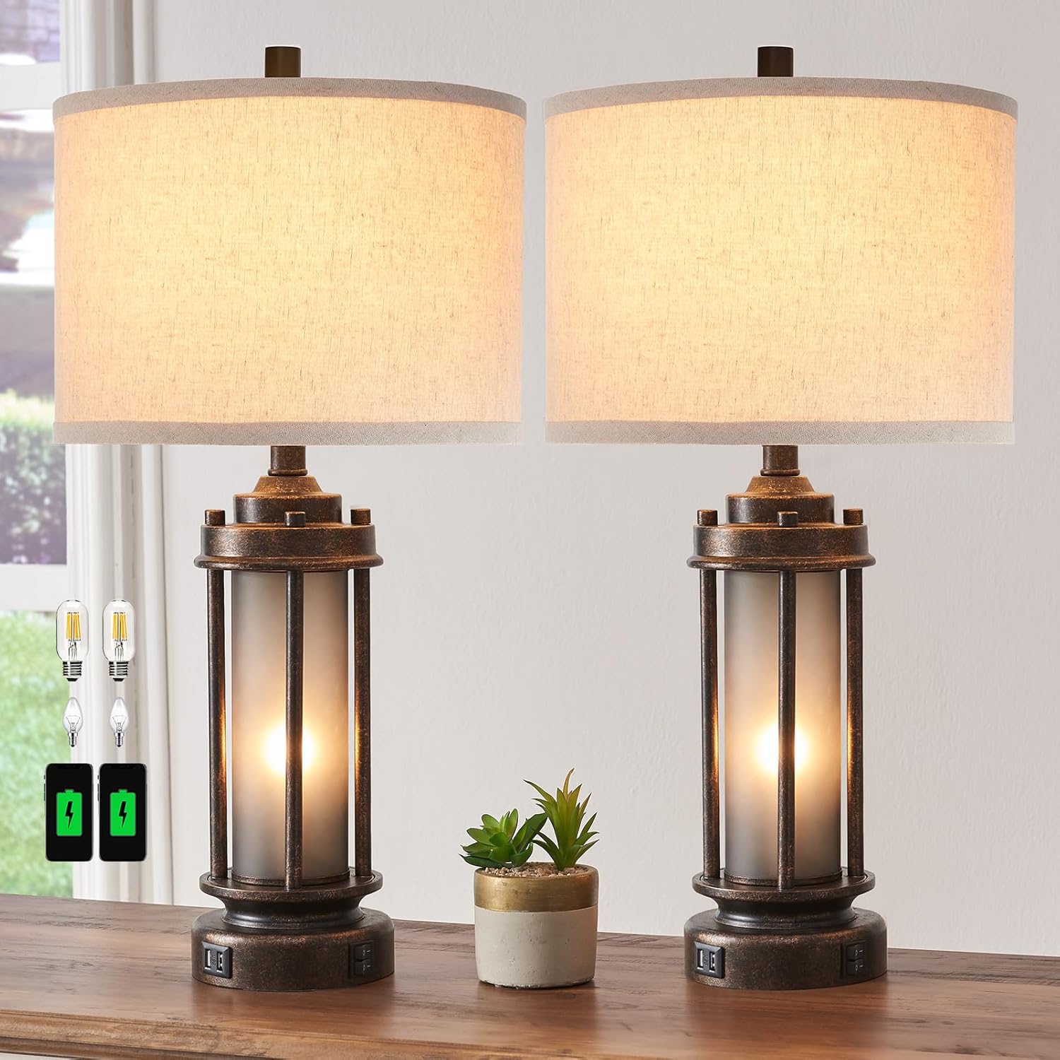 Zestaw 2 lamp w stylu farmhous – Solar Lamp recenzja i cena