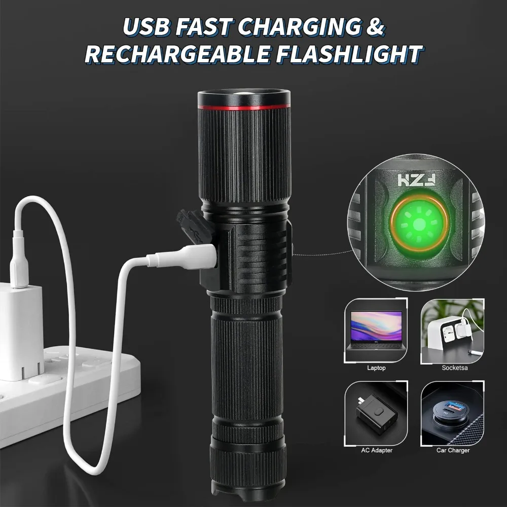 Mocna latarka LED z funkcją zo – Energy Monitor Meter recenzja i cena