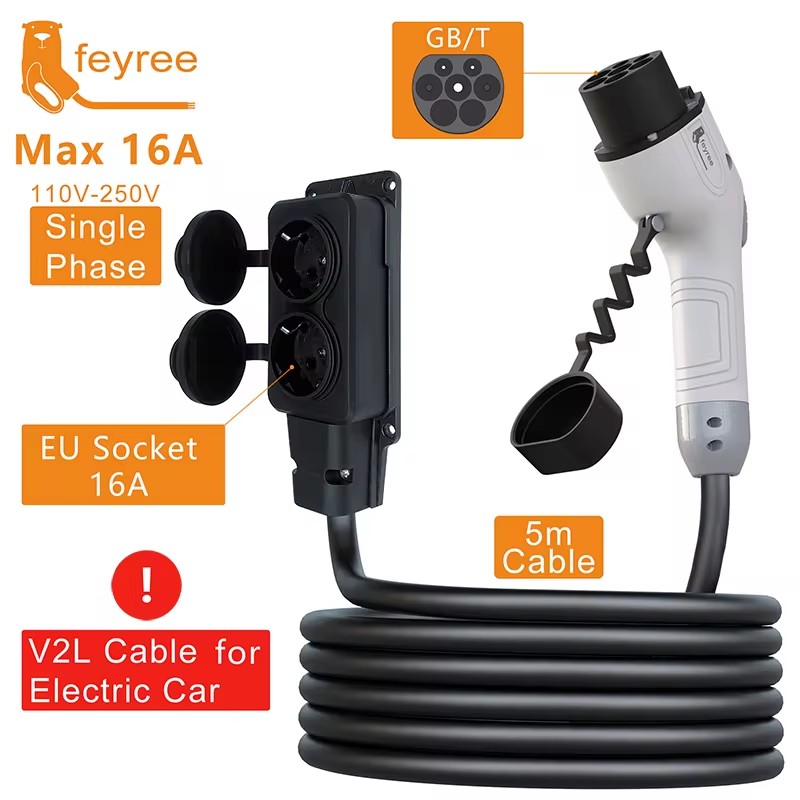 Kabel rozładowujący Feyree V2L – Outdoor Power Station recenzja i cena